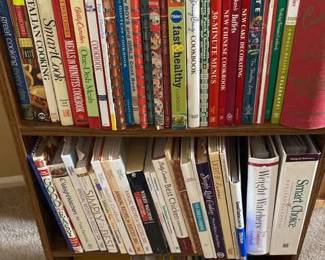 Variety Of Cookbooks not including the Bookcase