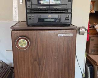 Garage Mini Fridge And Garage Stereo