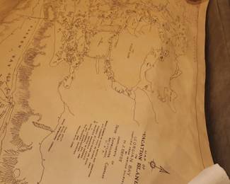 1966 DeFoe Ship Builders nautical map.