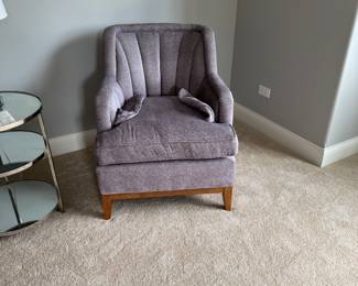Pr. Purple Upholstered Chairs