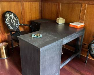Corner Desk Set up - Pottery Barn