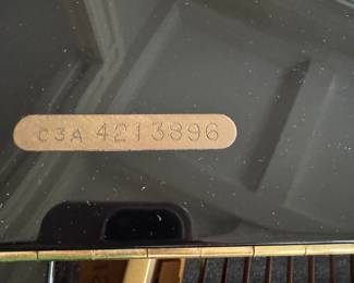 Serial Number C3A - 4213896
