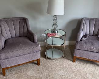 Metal and Glass Side Table