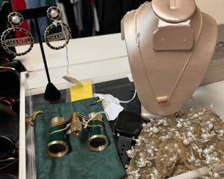 Rolex Binoculars, Chanel Earrings