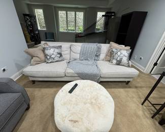 White Sofa , Ottoman