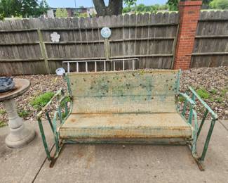 Antique metal Glider