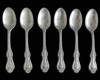Eight Sterling Silver Dessert Spoons, Countess by Frank Smith 222g