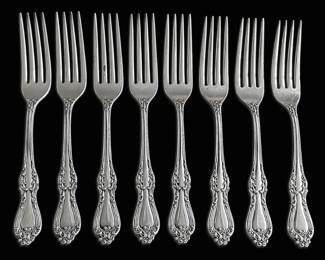 004 Eight Sterling Silver Dinner Forks, Countess by Frank Smith 392g