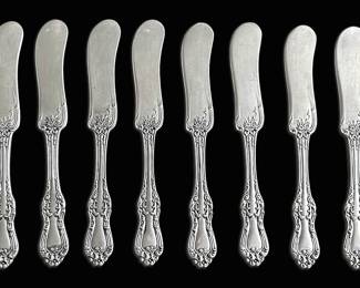 Eight Sterling Silver Butter Knives, Countess by Frank Smith 232g
