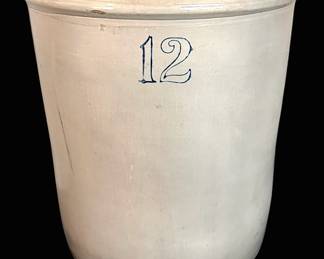 Large 12Gallon Antique Stoneware Crock