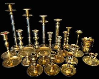 Brass Candlestick Holders
