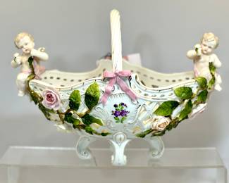 Hand painted MEISSENporcelain late 1800s.