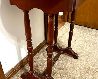 Oval entry table from A. JATHO Furniture Co, Victoria Texas, circa 1870. See Victoria preservation Inc. - The Jatho Building.