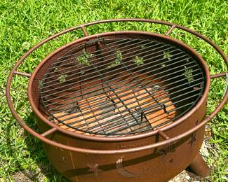 Iron fire pit