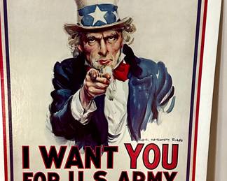 Vintage US Army “I Want You” poster.
RPI-223 October 1981, US Government Printing