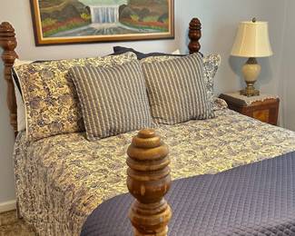 Bed with bedding
