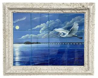 Tropical Tile Wall Art