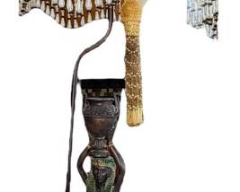 Bronze Egyptian Figural Lamp