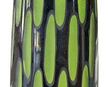 Black Green Art Glass Vase