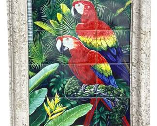 Parrot Tile Wall Art