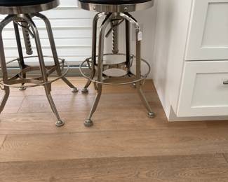 Swivel Bar Stools (2), Vintage Tin Box