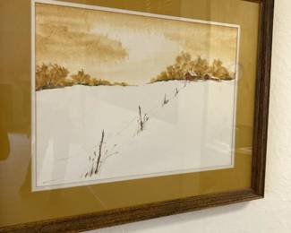 Watercolor, signed