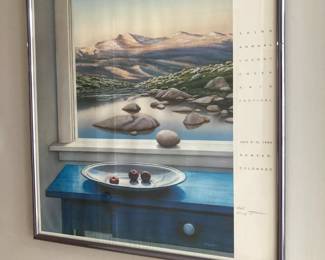 Framed poster