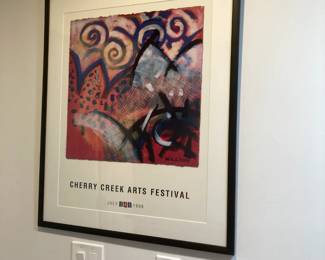 Cherry Creek Arts Festival poster framed
