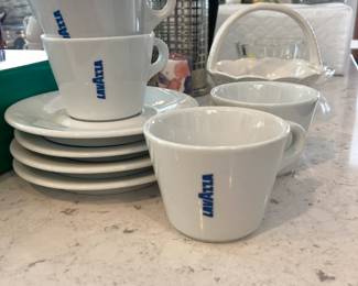 lavAzza Americano coffee cups and saucers