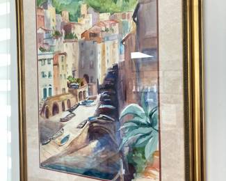 Watercolor, signed