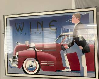 Wine Spectator framed poster
