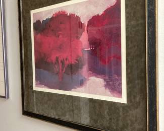 Watercolor framed