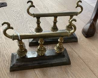 Brass Andirons for fireplace
