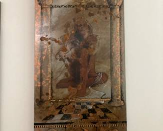 Nancy Hannum original oil on metal
