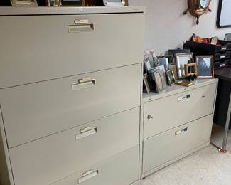 File cabinets - 4-drawer, 2-drawer