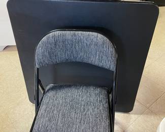 Folding table and 4 chairs