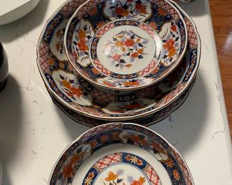 Asian porcelain dishes