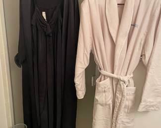 Cozy Robe and black negligee set