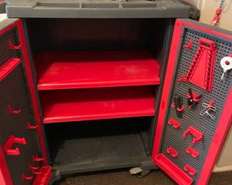 inside tool cabinet