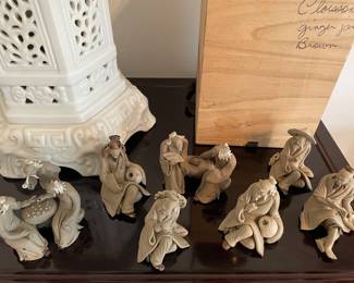 Asian "Mud Men" - set of 7