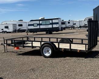 By appointment only - schedule time to come and see this reliable 2007, 10 foot, single axle Utility Trailer.
Perfect for transporting everything from tools to outdoor gear, this durable trailer is built to handle a variety of tasks with ease. Whether you’re moving equipment or hauling ATVs or snowmobiles, this utility trailer is a must-have for your work or weekend excursions.