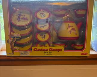 Schylling Curious George 15 Piece Tea Set