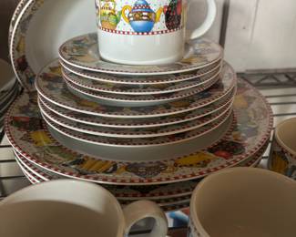 1994 Sakura Afternoon Tea At Home with Mary Engelbreit Dinnerware Set