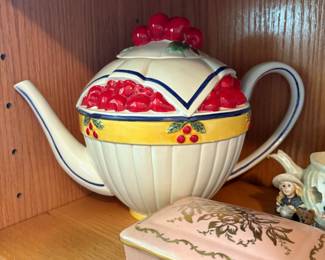 Department 56 Life is Just a Bowl of Cherries Teapot
