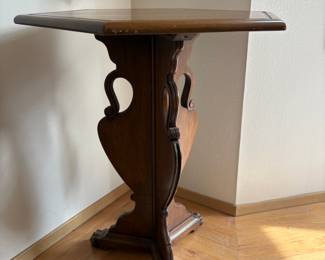 Victorian Hexagonal Claw Foot Accent Table