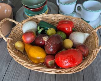 Paper Mache Folk Art Vegetables