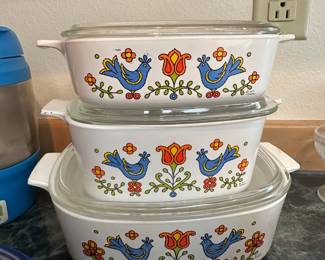 Corning Ware "Country Festival" Casserole Dishes