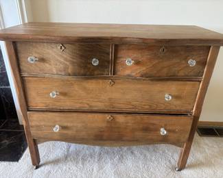 Bow Front Four Drawer Dresser