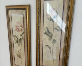Pair of Framed Floral Prints