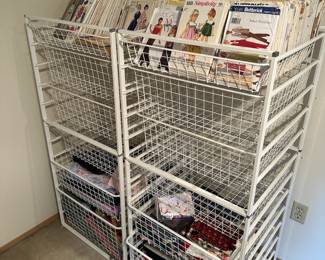 Assortment of Fabric & Sewing Patterns
